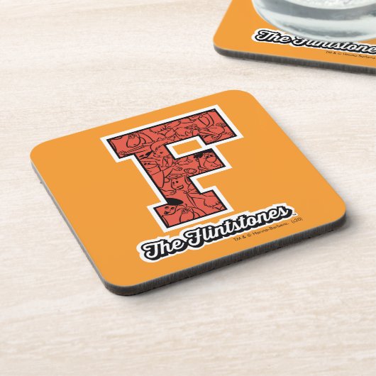 Die Steine | Monogramm im Kollegialstil Getränkeuntersetzer (Linke Seite)