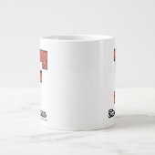 Die Steine | Monogramm im Kollegialstil Jumbo-Tasse (Vorderseite)