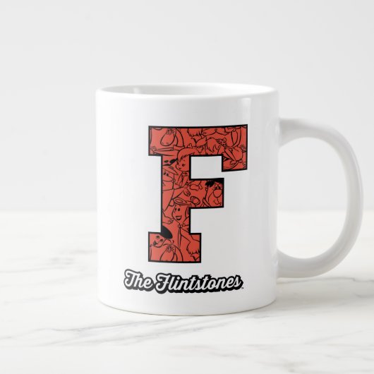 Die Steine | Monogramm im Kollegialstil Jumbo-Tasse (Rechts)