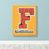 Die Steine | Monogramm im Kollegialstil Leinwanddruck (Insitu (Holzboden))