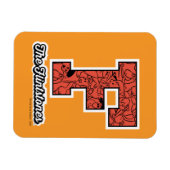 Die Steine | Monogramm im Kollegialstil Magnet (Horizontal)