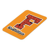 Die Steine | Monogramm im Kollegialstil Magnet (Linke Seite)