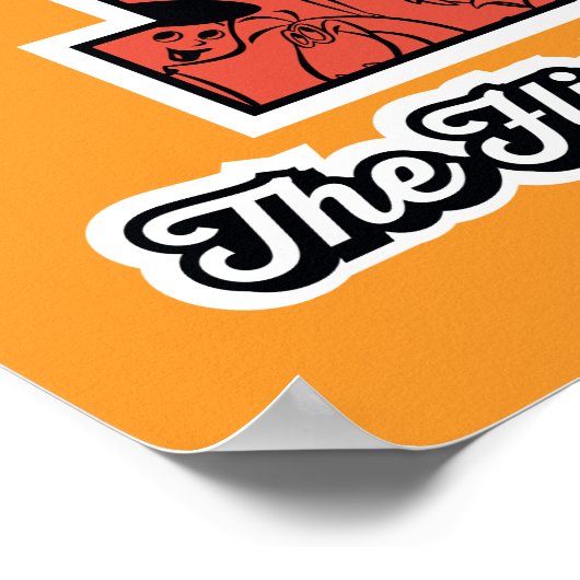 Die Steine | Monogramm im Kollegialstil Poster (Ecke)