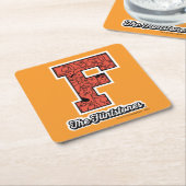 Die Steine | Monogramm im Kollegialstil Rechteckiger Pappuntersetzer (angewinkelt)