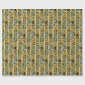 Die Steine | Retro-Comic-Zeichenfelder Geschenkpapier (Flach)