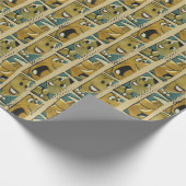 Die Steine | Retro-Comic-Zeichenfelder Geschenkpapier (Ecke)