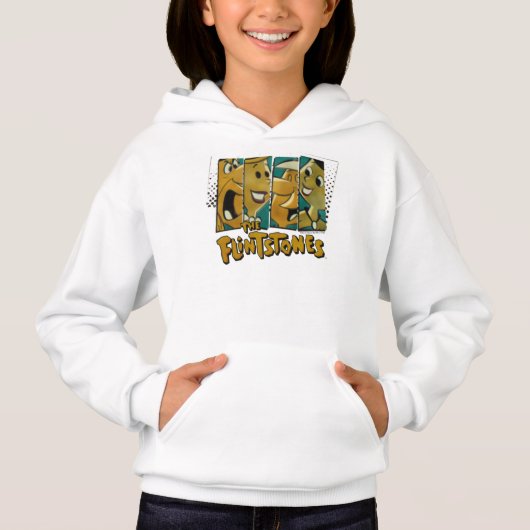 Die Steine | Retro-Comic-Zeichenfelder Hoodie (Vorderseite)