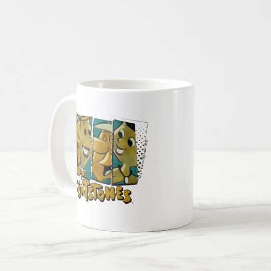 Die Steine | Retro-Comic-Zeichenfelder Kaffeetasse (Vorderseite Links)