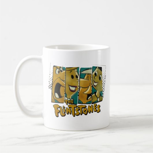 Die Steine | Retro-Comic-Zeichenfelder Kaffeetasse (Links)