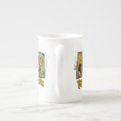 Die Steine | Retro-Comic-Zeichenfelder Porzellantasse (Rückseite)