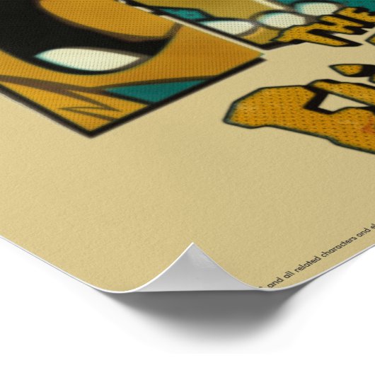 Die Steine | Retro-Comic-Zeichenfelder Poster (Ecke)