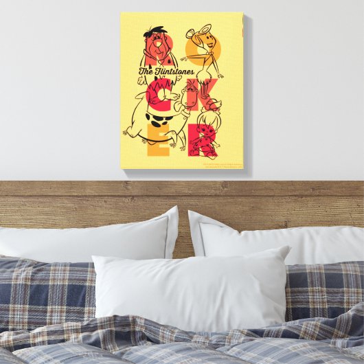 Die Steine | ROCKER Leinwanddruck (Insitu (Schlafzimmer))