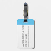 Die Steine | Rutschgefahr Schwanz Gepäckanhänger (Rückseite vertikal)