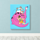 Die Steine | Rutschgefahr Schwanz Leinwanddruck (Insitu (Holzboden))