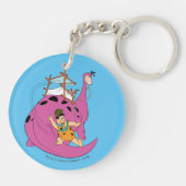 Die Steine | Rutschgefahr Schwanz Schlüsselanhänger (Rückseite)