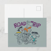 Die Steine | Straßenfahrt Einladungspostkarte (Vorne/Hinten)