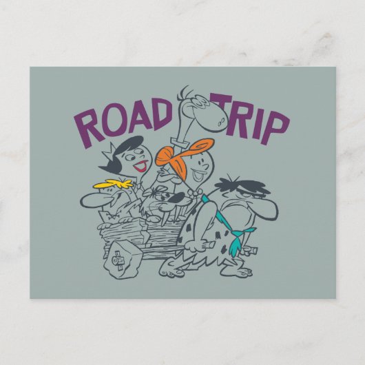 Die Steine | Straßenfahrt Einladungspostkarte (Vorderseite)