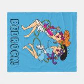 Die Steine | Wilma & Betty Rock Stars Fleecedecke (Vorderseite (Horizontal))