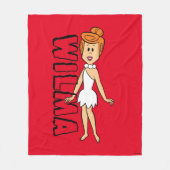 Die Steine | Wilma Flintstone Fleecedecke (Vorderseite)
