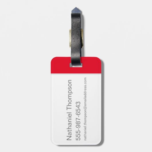 Die Steine | Wilma Flintstone Gepäckanhänger (Rückseite vertikal)