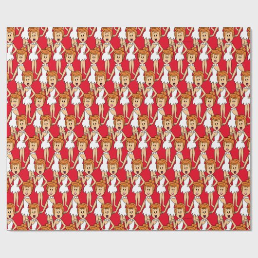 Die Steine | Wilma Flintstone Geschenkpapier (Flach)