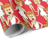 Die Steine | Wilma Flintstone Geschenkpapier (Rolleneckpunkt)