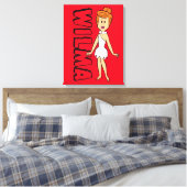 Die Steine | Wilma Flintstone Leinwanddruck (Insitu (Schlafzimmer))
