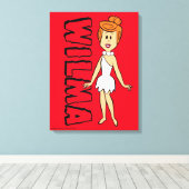 Die Steine | Wilma Flintstone Leinwanddruck (Insitu (Holzboden))