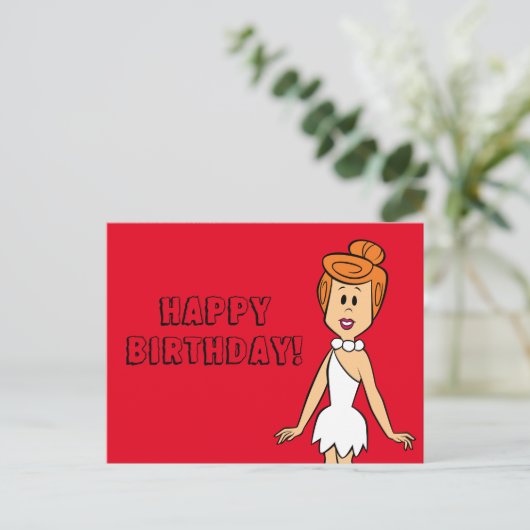 Die Steine | Wilma Flintstone Postkarte (Stehend Vorderseite)