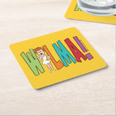 Die Steine | WILMA! Rechteckiger Pappuntersetzer (angewinkelt)