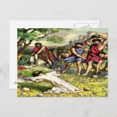 Die Steinigung Postkarte (Vorne/Hinten)