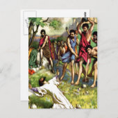 Die Steinigung Postkarte (Vorne/Hinten)