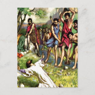Die Steinigung Postkarte