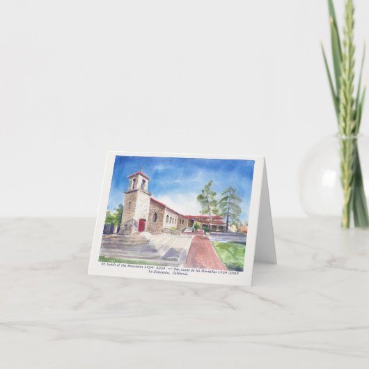"Die Steinkirche" La Crescenta Blank Card Einladung (Vorderseite)