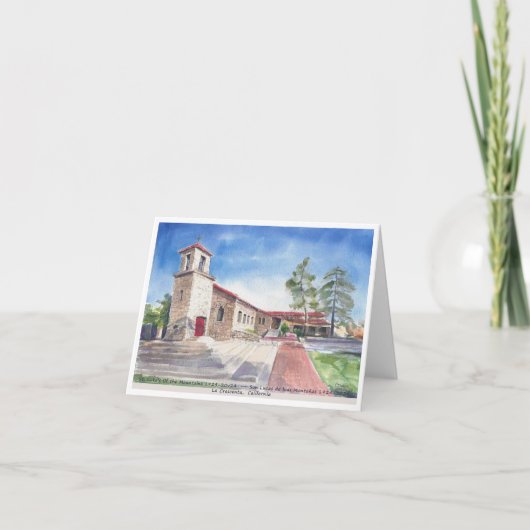 "Die Steinkirche" La Crescenta Blank Card Einladung (Vorderseite)