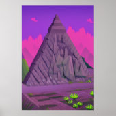 Die Steinpyramide | AI Art Poster (Vorne)