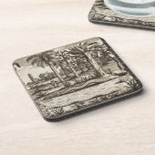 Die Steinschlange, "von der China illustriert" Getränkeuntersetzer (Linke Seite)