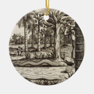 Die Steinschlange, "von der China illustriert" Keramik Ornament