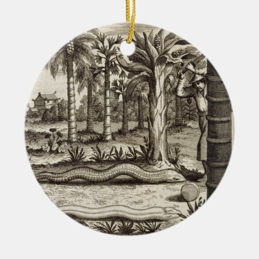 Die Steinschlange, "von der China illustriert" Keramik Ornament (Vorne)