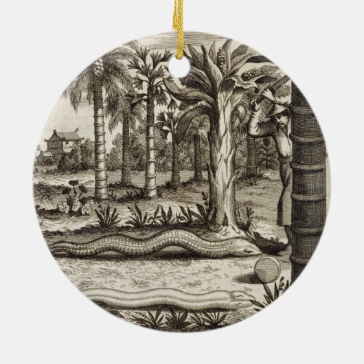 Die Steinschlange, "von der China illustriert" Keramik Ornament (Hinten)