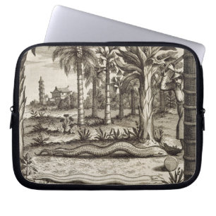 Die Steinschlange, "von der China illustriert" Laptopschutzhülle