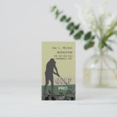 Die Stellen spielen, die das Golfball-Grün modern Visitenkarte (Stehend Vorderseite)