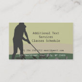 Die Stellen spielen, die das Golfball-Grün modern Visitenkarte (Rückseite)