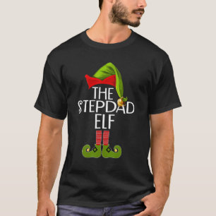 Die Stepdad Elf Familie Matching Group Weihnachten T-Shirt