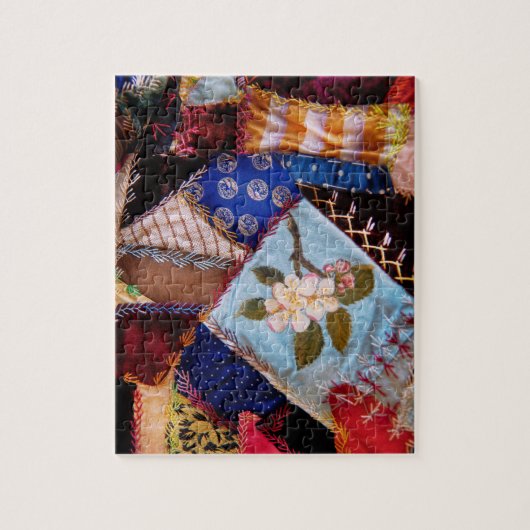 Die Steppdecke der nähenden - Patchwork - Puzzle (Vertikal)