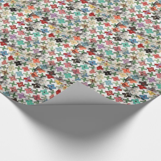 Die Steppdecken-Geschenk-Verpackung der Mutter Geschenkpapier (Ecke)