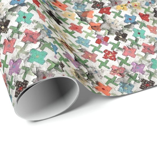 Die Steppdecken-Geschenk-Verpackung der Mutter Geschenkpapier (Rolleneckpunkt)