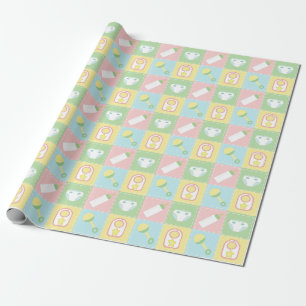 Die Steppdecken-Packpapier des Babys Geschenkpapier