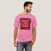 Die Steppdecken-T - Shirt des Valentines (Vorne ganz)