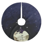 Die Sterblichkeit und der Mond Polyester Weihnachtsbaumdecke (Vorderseite)